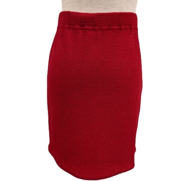 St John Evening Textured Knit Pencil Skirt Sz4 - Picture 2 of 6